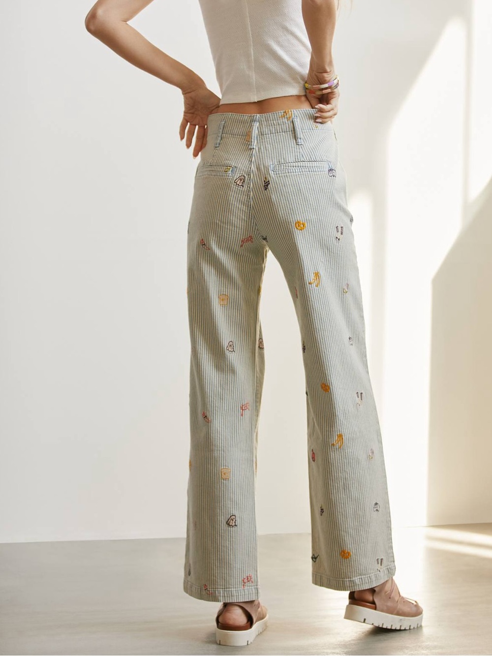 Pilcro Slouchy Pinstripe Chino Pants - Picture 16 of 16